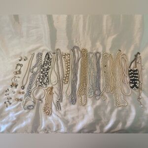 Pearl Collection of Necklaces and Earrings